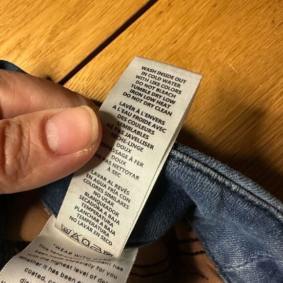 Good American distressed good waist Jean 14/32 medium wash - Picture 5 of 9